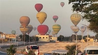 بعد توقف 4 أيام.. عودة نشاط البالون الطائر بالأقصر بـ45 رحلة اليوم