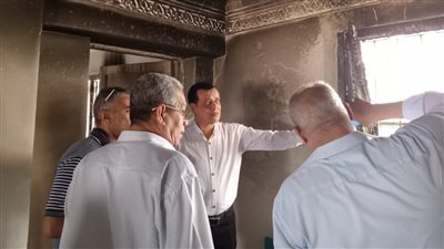 الأبنية التعليمية تعاين آثار حريق المبنى الشرقي بمدرسة صلاح سالم الإعدادية في سوهاج