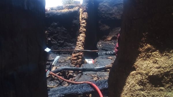 حريق منزل بقنا