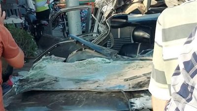 مصرع شخص وإصابة 4 آخرين في حادث تصادم بالمنوفية