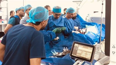 مستشفى جامعة الأزهر بدمياط يجري أول قسطرة مخية لتشخيص الجلطات وتمدد الشرايين الدماغية