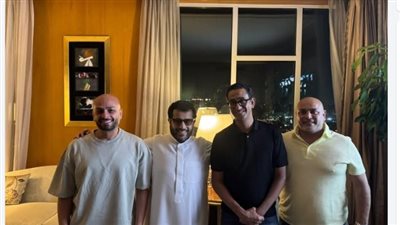 تركي آل الشيخ يشوق الجمهور لـ الفيل الأزرق 3 بصورة مع أحمد مراد ومروان حامد