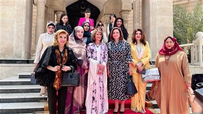 إلهام شاهين تلتقي قرينة الرئيس العراقي: تحدثنا عن تأثير المرأة العربية المثقفة في المجتمع