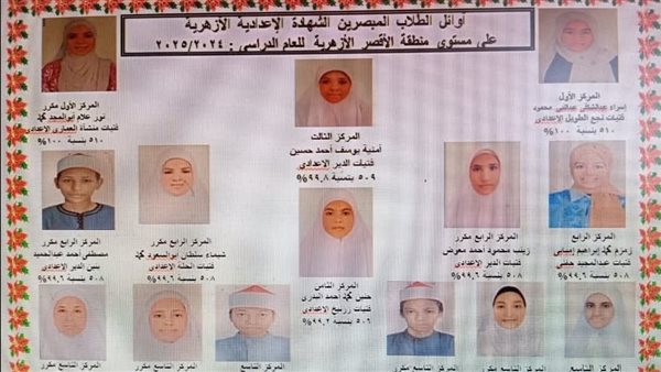 أوائل الشهادة الإعدادية