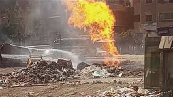 جانب من الحريق