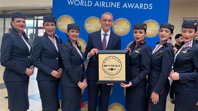 تتويج مصر للطيران بجائزة أفضل شركة طيران في إفريقيا من حيث الخدمات المقدمة للركاب لعام 2025