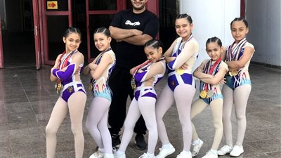 6 ميداليات ذهبية.. تألق لاعبات الفيوم في بطولة الجمهورية للجمباز