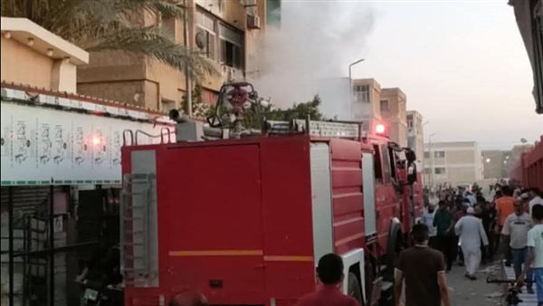 حريق بوحدة سكنية