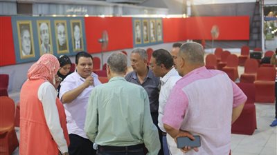 خالد جلال يتفقد اللمسات الأخيرة لاحتفال نصر أكتوبر بساحة الهناجر (صور)