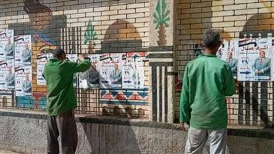 تعليم كفر الشيخ: الدعاية الانتخابية شوهت الشكل الجمالي للمدارس (صورة)