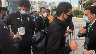 الزمالك يصل ملعب محمد الخامس لمواجهة الرجاء (صور)