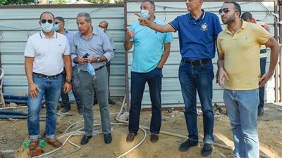 محمود الخطيب يتفقد تطوير مدرجات التتش