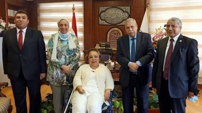 رئيس النيابة الإدارية يلتقى وفد المجلس القومي للمرأة لدعم ذوي الإعاقة (صور)