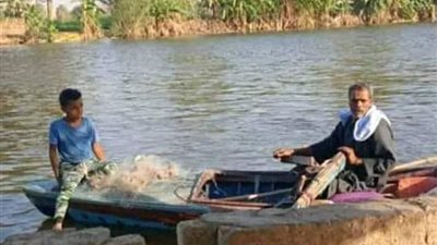 مصرع صياد ونجله غرقا في مياة البحر اليوسفي بسمالوط 