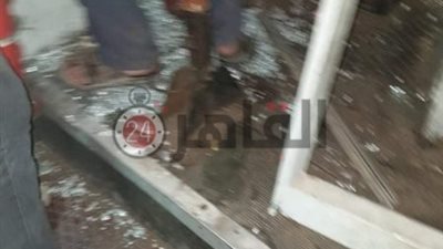 ركاب يعتدون على قائد قطار ومساعده في منيا القمح (صور)