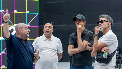 مروان حامد يزور استوديوهات الحصن بالرياض استعدادًا لفيلم الفيل الأزرق 3