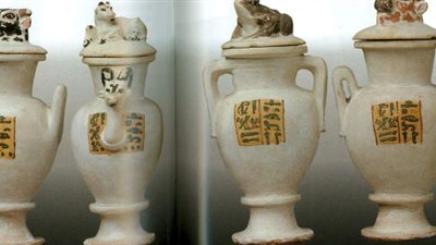 سحر الرموز في طقوس الخلود.. 4 أوانٍ مذهلة في المتحف المصري بالتحرير 