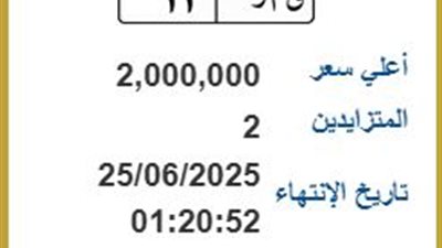 قمر 11.. لوحة مرور مميزة في مصر بـ 2 مليون جنيه