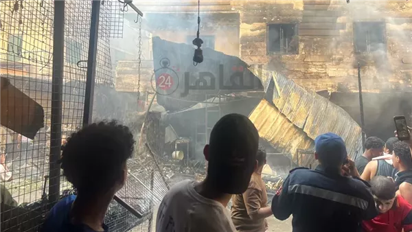 جانب من الحريق