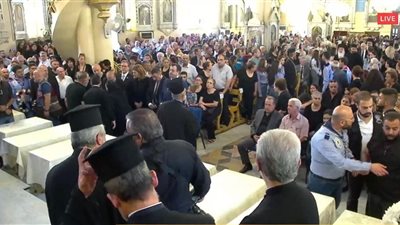 خلال بث مباشر.. بدء صلاة الجناز على شهداء كنيسة مار إلياس في دمشق