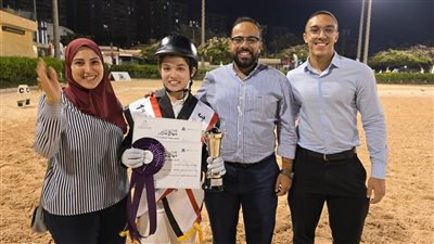 ليليا عبده.. أصغر فارسة تخوض كأس مصر للترويض وتكمل حلم البطولة رغم التحديات