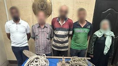 بينهم سيدة.. القبض على 5 أشخاص لاتهامهم بالتنقيب عن الآثار بالجمالية