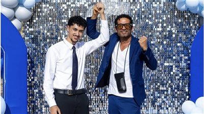 مبروك يا صاحبي.. عمرو سعد يحتفل بتخرج نجله رابي من الثانوية الألمانية