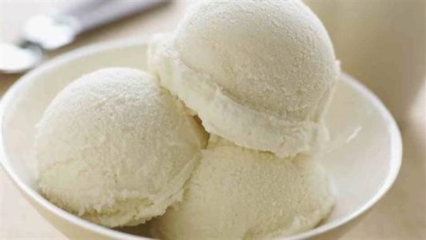 الآيس كريم بالفانيليا