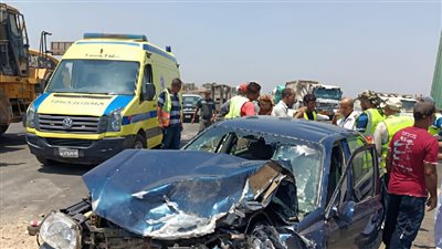 العربيتين دخلوا في بعض.. إصابة شخص بحادث تصادم على الطريق الإقليمي بالمنوفية