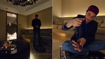 أحمد الفيشاوي يظهر بسبحة والده الراحل خلال الصلاة: كانت تلازمه آخر 3 سنوات