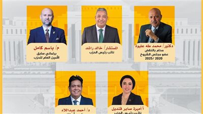 المصري الديمقراطي يرشح 5 أشخاص بالقائمة الوطنية و2 فردي لخوض انتخابات الشيوخ