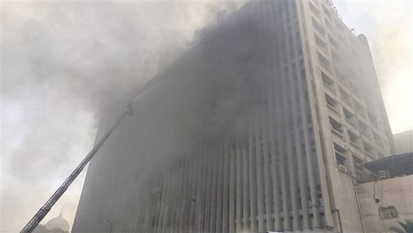 حريق مبني سنترال