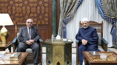 شيخ الأزهر خلال استقباله رئيس هيئة قضايا الدولة الجديد: العدالة وسيادة القانون هما الأساس المتين الذي تقوم عليه الدول