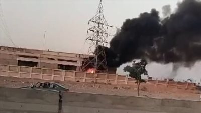 حريق بمبنى تابع لشركة كهرباء مدينة العاشر من رمضان.. والحماية المدنية تتدخل