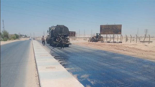 رصف الشوارع بأسيوط