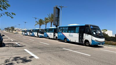 جهاز العلمين الجديدة يبدأ التشغيل التجريبي لخطوط النقل الداخلية الرئيسية بالمدينة