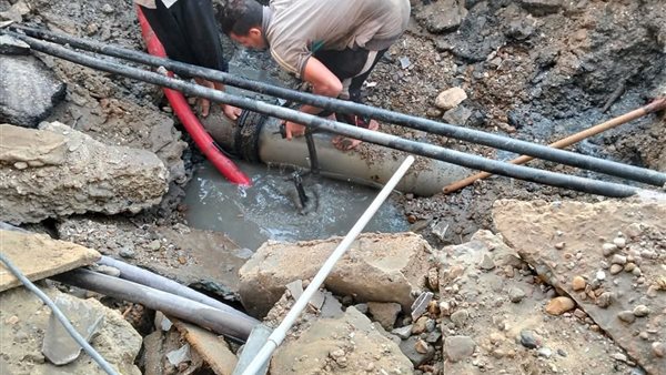 إصلاح كسر مفاجئ بماسورة