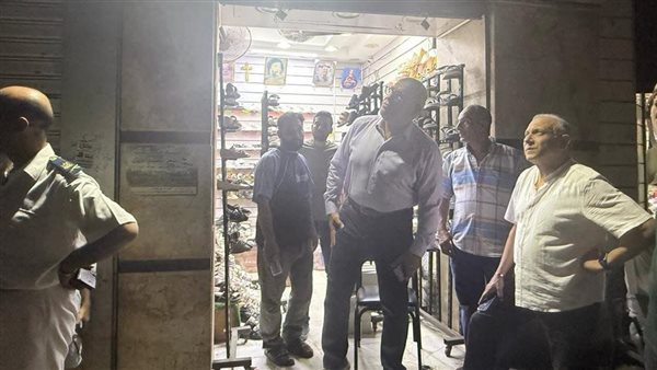 حريق مخزن أحذية بالموسكي