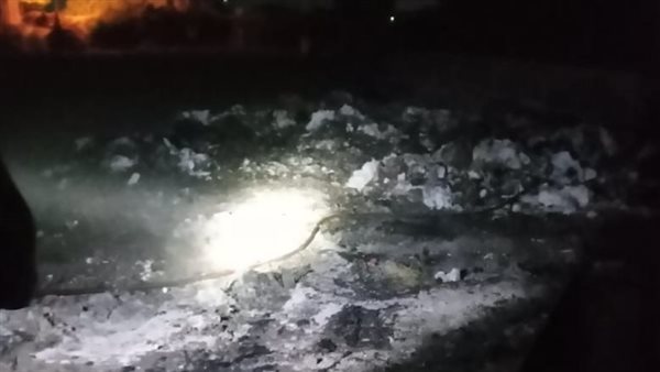 حريق مخلفات غزل ونسيج