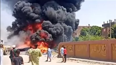 دون خسائر بشرية.. السيطرة على حريق اندلع في مواسير بولي إيثيلين بأسيوط 