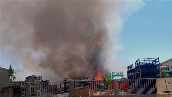 حريق بالمنطقة الصناعية