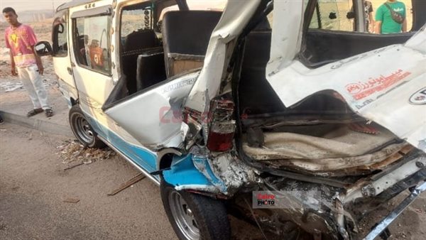 حادث تصادم ميكروباص