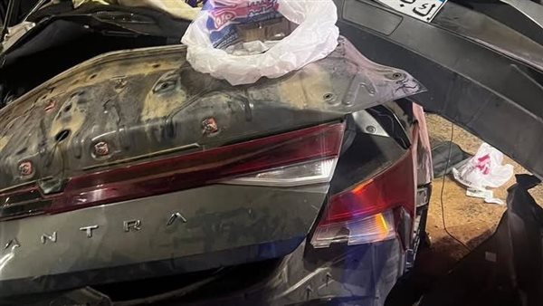 جانب من حادث التصادم