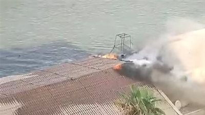 السيطرة على حريق نشب في نادٍ نهري بالعجوزة