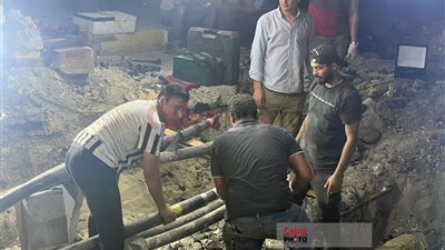 وزير الكهرباء وقيادات الوزارة يتفقدون أعمال الإصلاح الجارية بكابلات الكهرباء بمنطقة العمرانية