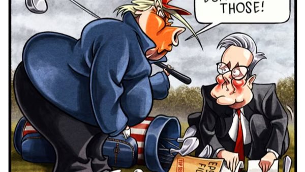 كاريكاتير ترامب وستارمر