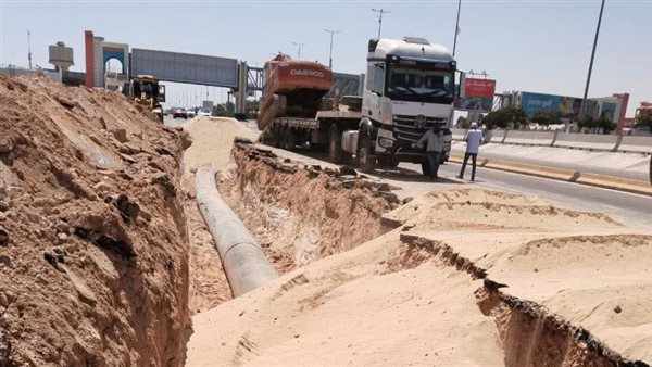 إصلاح خط المياه الرئيسي