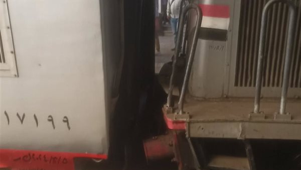 حادث تصادم قطار برصيف