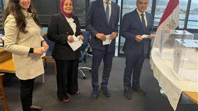 إقبال من المصريين في عمان والصين وألبانيا والبرازيل للتصويت بانتخابات مجلس الشيوخ 2025| صور 