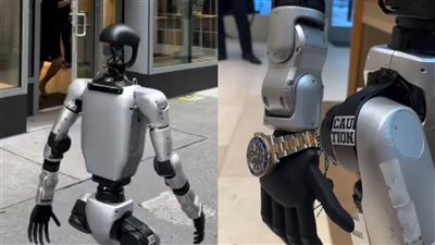 روبوت على هيئة إنسان يثير الجدل في أمريكا بتجربته ساعة رولكس | فيديو 